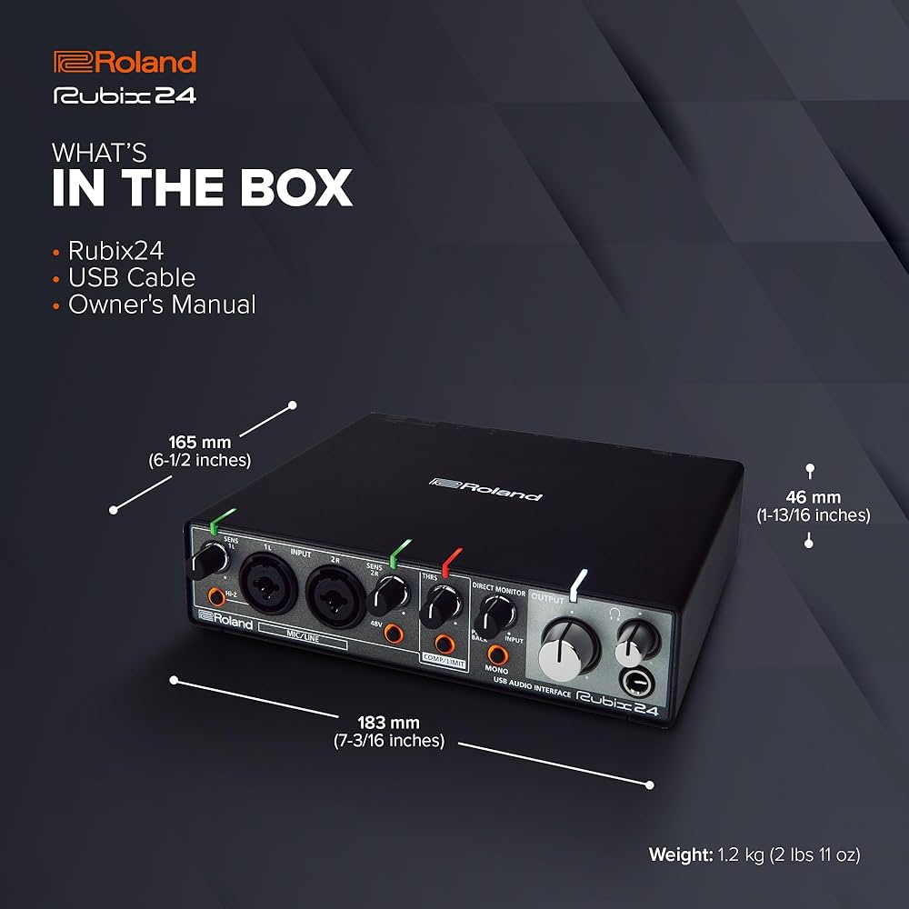 Roland RUBIX24 2-In/4-Out High-Resolution Interface, 2-in/4